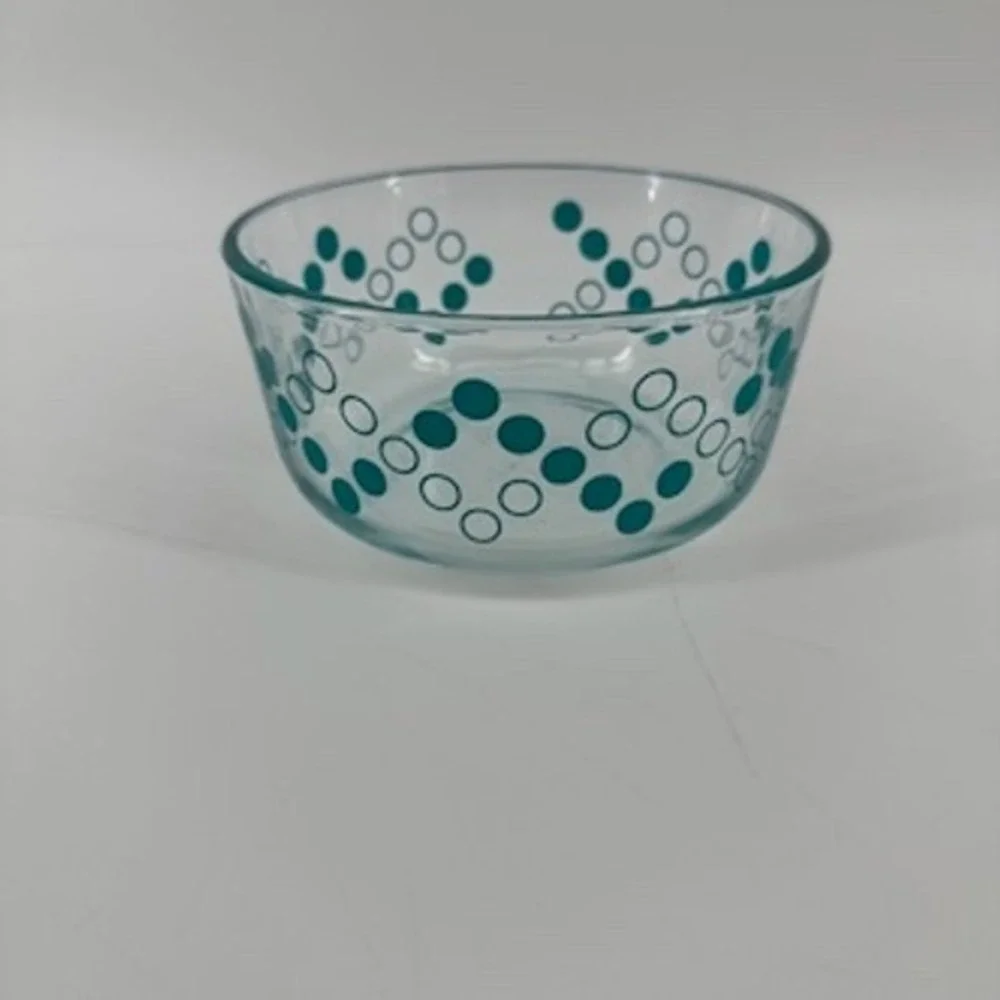 Vintage Pyrex‎ Turquoise Dots 6